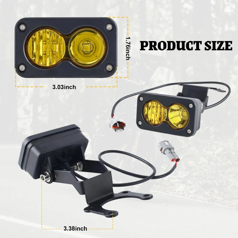 Baja-Style LED Headlight & Flood Light Pods Combo – Sur-Ron, Segway X260 & Talaria